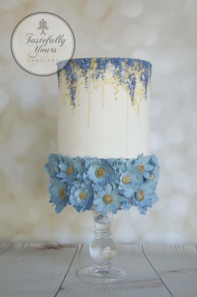 Allana blue - Cake by Marianne: Tastefully Yours Cake Art 