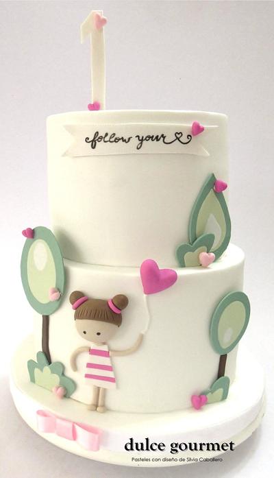 1rst year birthday cake  - Cake by Silvia Caballero