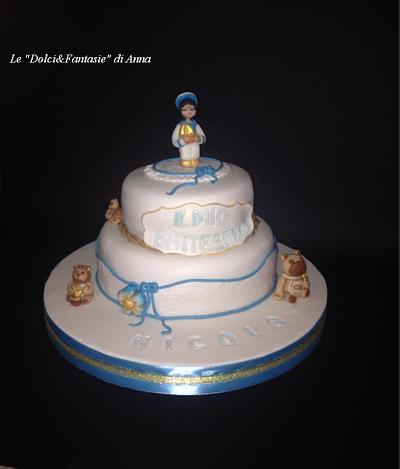 the baptism of little Nicola. - Cake by Dolci Fantasie di Anna Verde