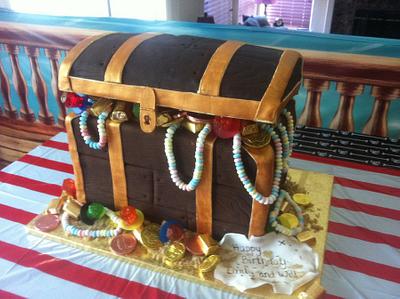 Treasure chest cake - Cake by Sarah F
