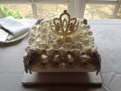 Princess Pillow Cake with Edible Tiara! - Cake by Sandra Caputo