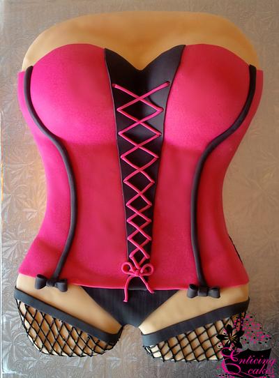 All Laced Up ~ Corset Cake - Cake by Enticing Cakes Inc.