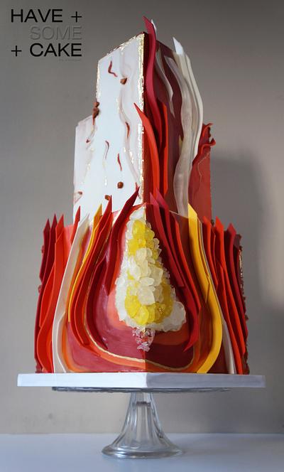 Mexican Fire Agate - Cake by Enrique