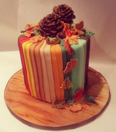 Shades of Autumn  - Cake by Time for Tiffin 