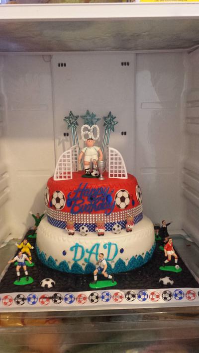football theme cake - Cake by sonic155