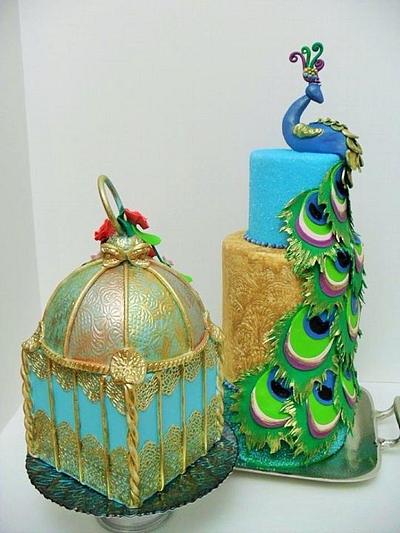 Peacock Cake - Cake by Albena
