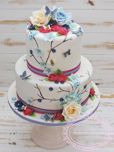 spring wedding cake - Cake by Sonhos de Encantar by Sónia Neto