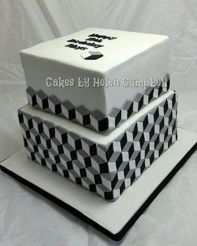 optical illusion cake - Cake by Helen Campbell