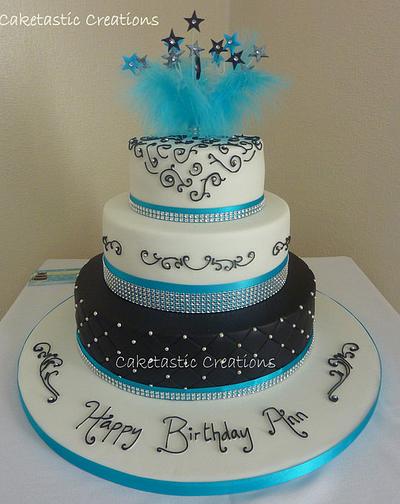 Classy Birthday Cake - Cake by Caketastic Creations