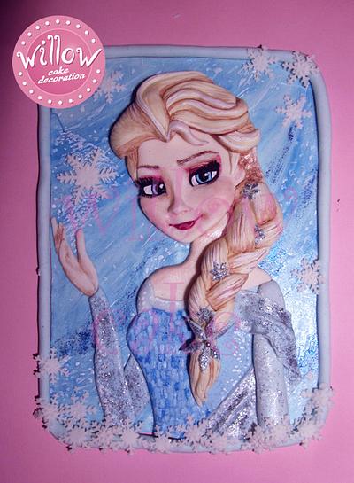 Elsa, Frozen, fondant cake decoration - Cake by Willow cake decorations