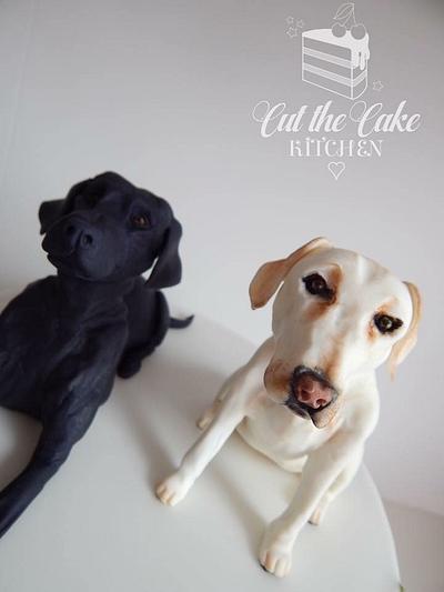 Labradors  - Cake by Emma Lake - Cut The Cake Kitchen