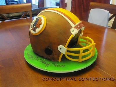 Redskins Football Helmet - Cake by Jessica