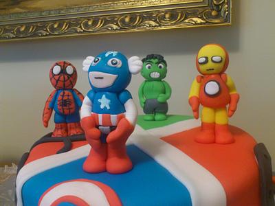 SUPER HEROES - Cake by greca111699