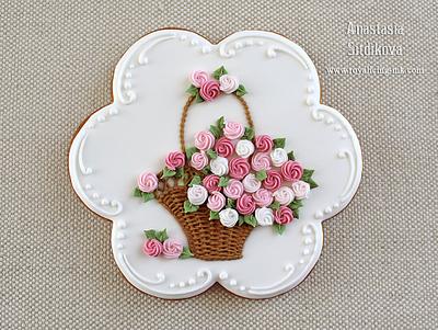Basket of roses - Cake by Anastasia