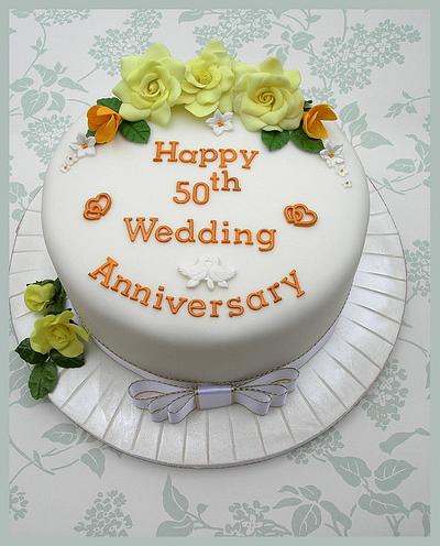50th wedding anniversary cake - Cake by sarah
