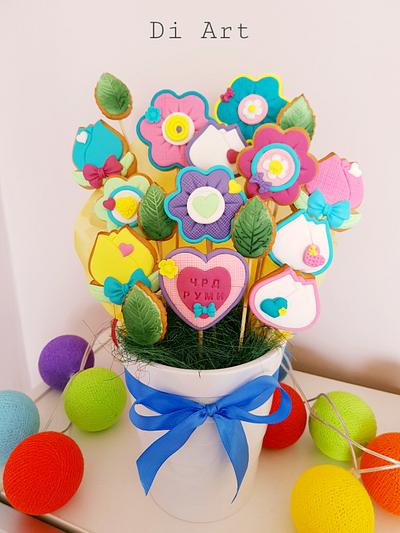 Cookie bouquet of flowers  - Cake by DI ART