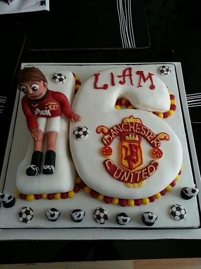 Football Cake - Cake by Abbi's Cupcakes