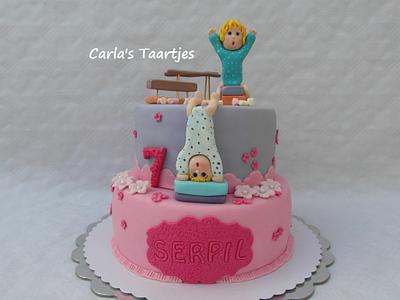 gymnastics girls - Cake by Carla 