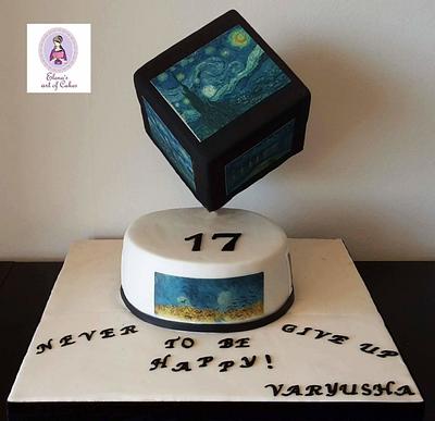 Art Gravity cake  - Cake by elenasartofcakes