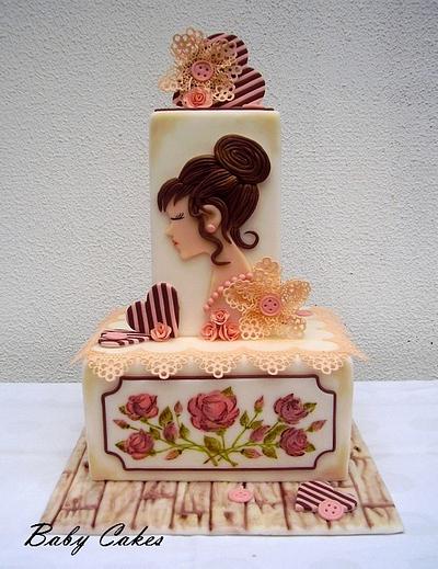 Romantic woman - Cake by Stániny dorty
