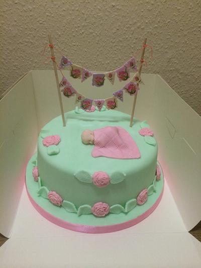 Vintage baby shower  - Cake by Kirsty 