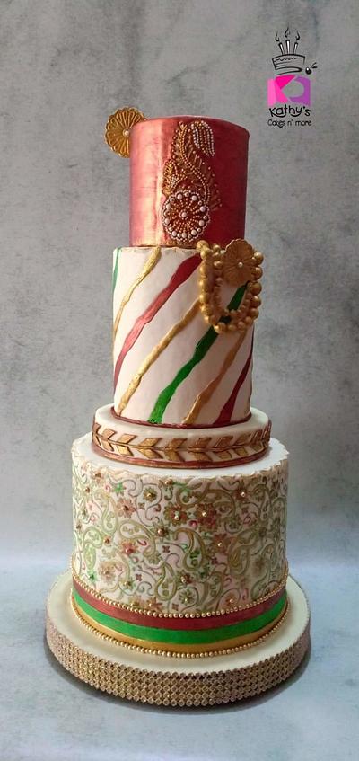 Indian Textiles-Incredible India Cake Collaboration II - Cake by Chanda Rozario