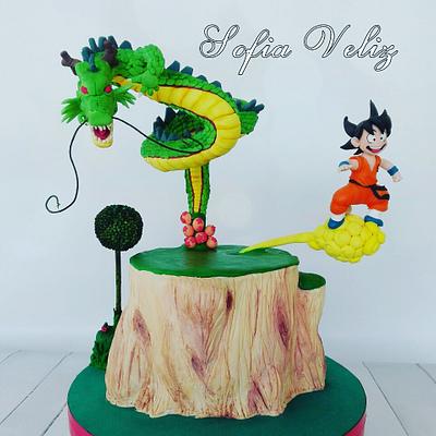 Dragon ball/ shen long /Goku - Cake by Sofia veliz