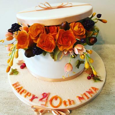 Autumnal themed cake - Cake by Helen35