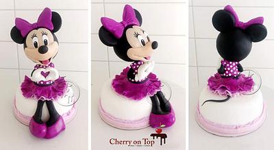 Minnie Mouse cake topper - Cake by Cherry on Top Cakes