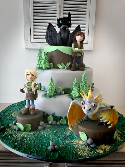 Dragon trainer cake - Cake by danida