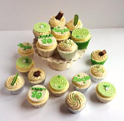 Lime 40th birthday cupcakes - Cake by Lizzie Bizzie Cakes