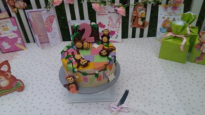 5 little monkeys jumping on the bed - Cake by Bakes by D