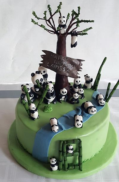 Panda invasion18. birthday cake - Cake by StyledSugar