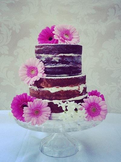 Naked Wedding cake - Cake by funkyfabcakes