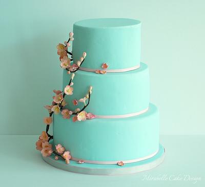 April cherry flowers.. - Cake by Mirabelle Cake Design