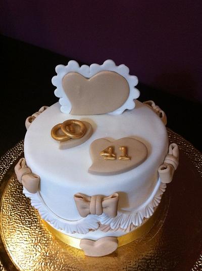 Anniversary Cake - Cake by Sugardreams81