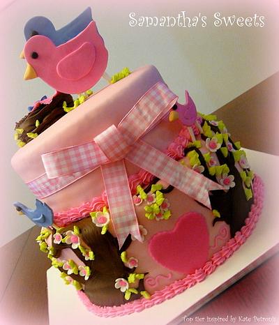 Spring Arrival Baby Shower Cake - Cake by Samantha Eyth