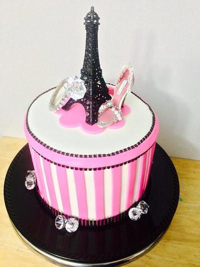 A Night in Paris - Cake by Infinity Sweets