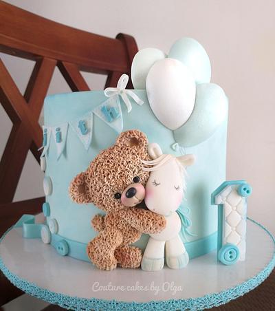 Teddy bear - Cake by Couture cakes by Olga