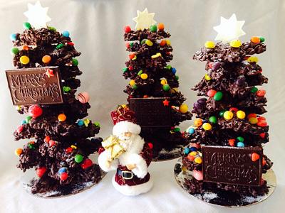 Chocolate Bubble Trees - Cake by Effie