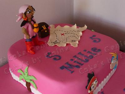 Izzy from Jake and the Neverland Pirates Birthday Cake - Cake by Elaine Bennion (Cake Genie, Cakes by Elaine)