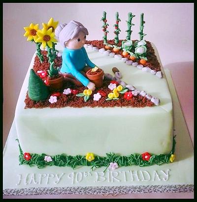 Garden cake  - Cake by Time for Tiffin 