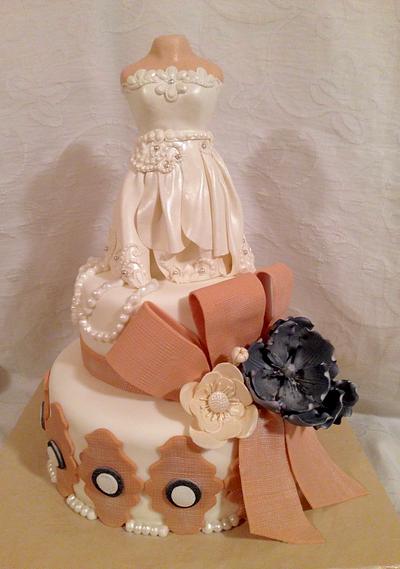Burlap Wedding Cake - Cake by Maggie Rosario