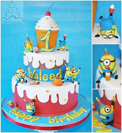 Minion party cake - Cake by Ewa