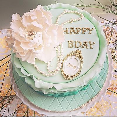 Mom's 60th Birthday  - Cake by Shafaq's Bake House