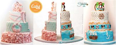 Pirata Vs. Ballerina Split cake - Cake by Sweet Janis