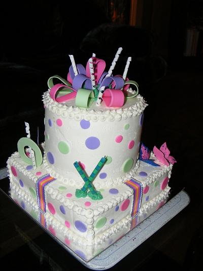 POLKA DOT BIRTHDAY CAKE - Cake by Save Me A Piece ~ Deb