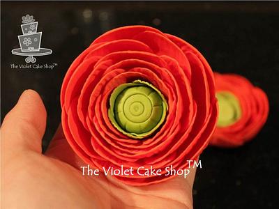 My RANUNCULUS Progress Shots and Tutorial Link - Cake by Violet - The Violet Cake Shop™