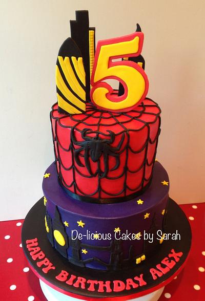 Spider-Man visits London - Cake by De-licious Cakes by Sarah