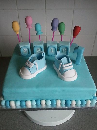 Balloons and booties - Cake by stilley